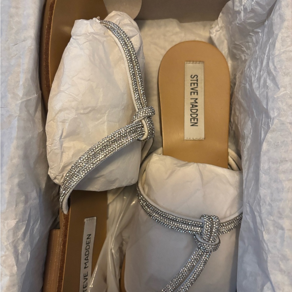 Steve Madden Silver Sandals for Women
